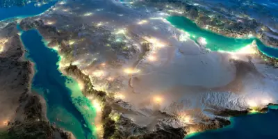 saudi at night