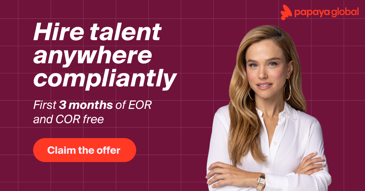 Papaya Global offer for the first three months of EOR and COR free